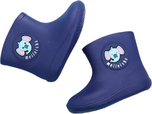 Children's Spring Fall Cartoon Waterproof Rain Boots for Little Kids Toddler Baby Boys Girls Anti-Slip Ankle Rainshoes