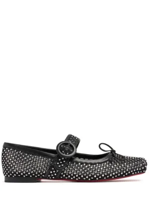 Christian Louboutin   10mm Mamastrapitina crystal flats 