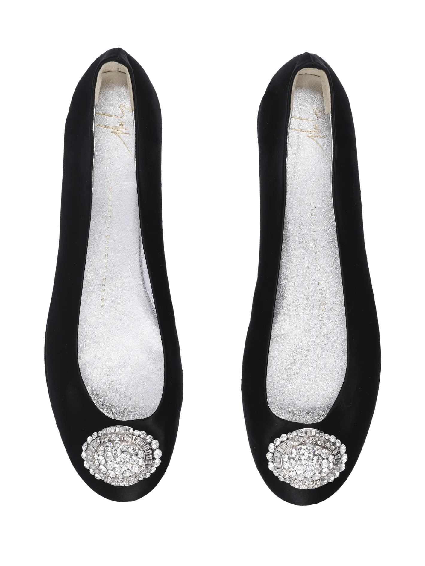 crystal-embellished ballet flats