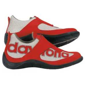 Daytona Moto Fun motorcycle boots, red/gray