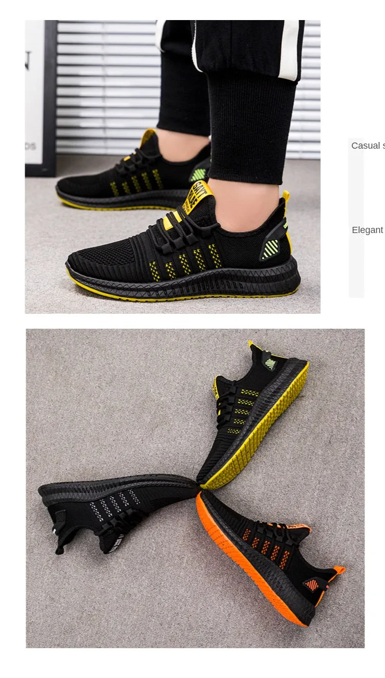 Designer Men's Casual Breathable Mesh Comfortable Walking Footwear Male Running Sport Shoes Sneakers