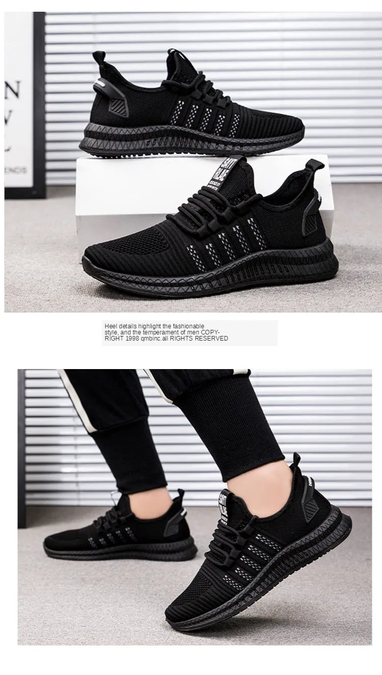 Designer Men's Casual Breathable Mesh Comfortable Walking Footwear Male Running Sport Shoes Sneakers