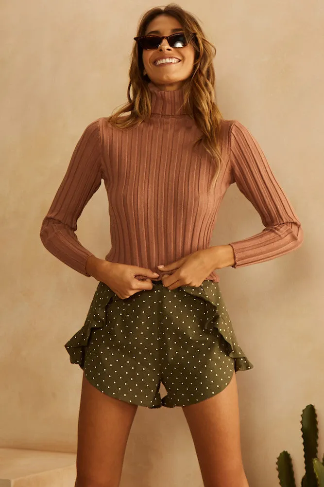 Jazz Age Shorts Khaki