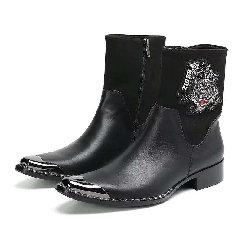 LeatherLuxe Classy Dress Boots