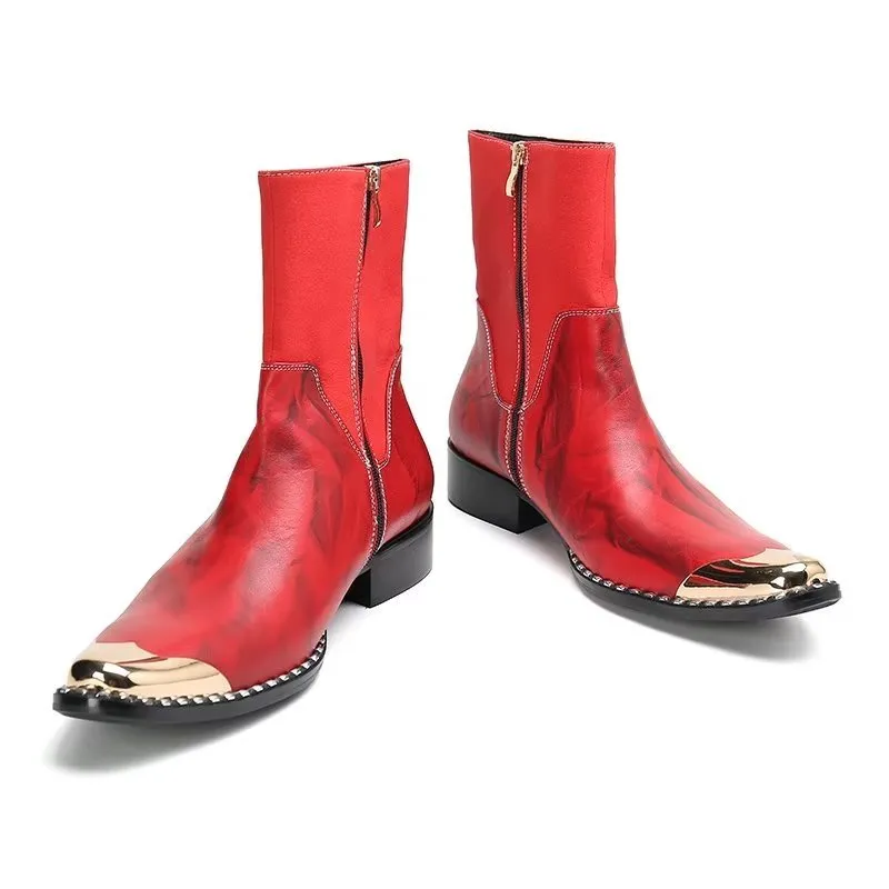 LeatherLuxe Classy Dress Boots