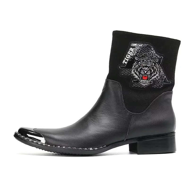 LeatherLuxe Classy Dress Boots