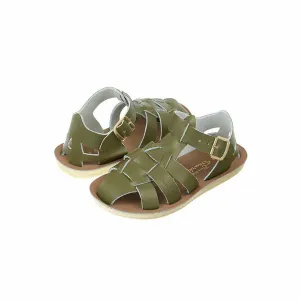 Outlet - Salt-Water Sun-San Kid's Sandals - Shark - Olive
