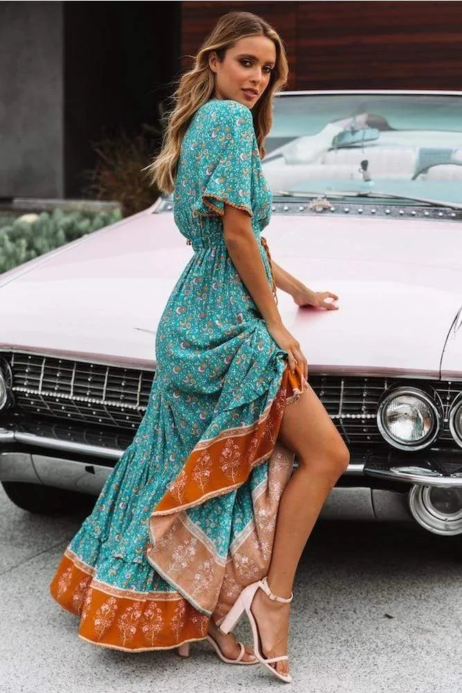Prosperity Retro Chic Maxi Dress