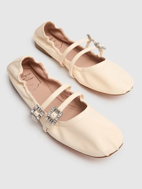 Roger Vivier   5mm Mini Strap leather ballerina flats 