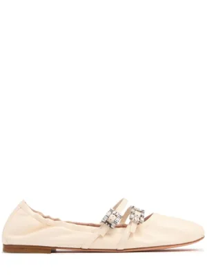 Roger Vivier   5mm Mini Strap leather ballerina flats 