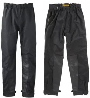 WAXED COTTON MOTORCYCLE TROUSERS